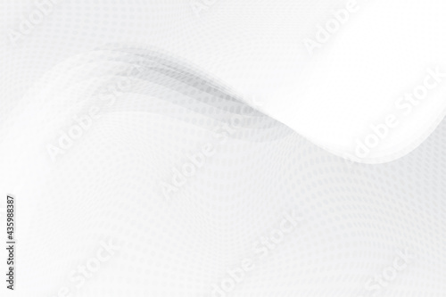 Abstract geometric white and gray color background with halftone effect. Vector illustration.