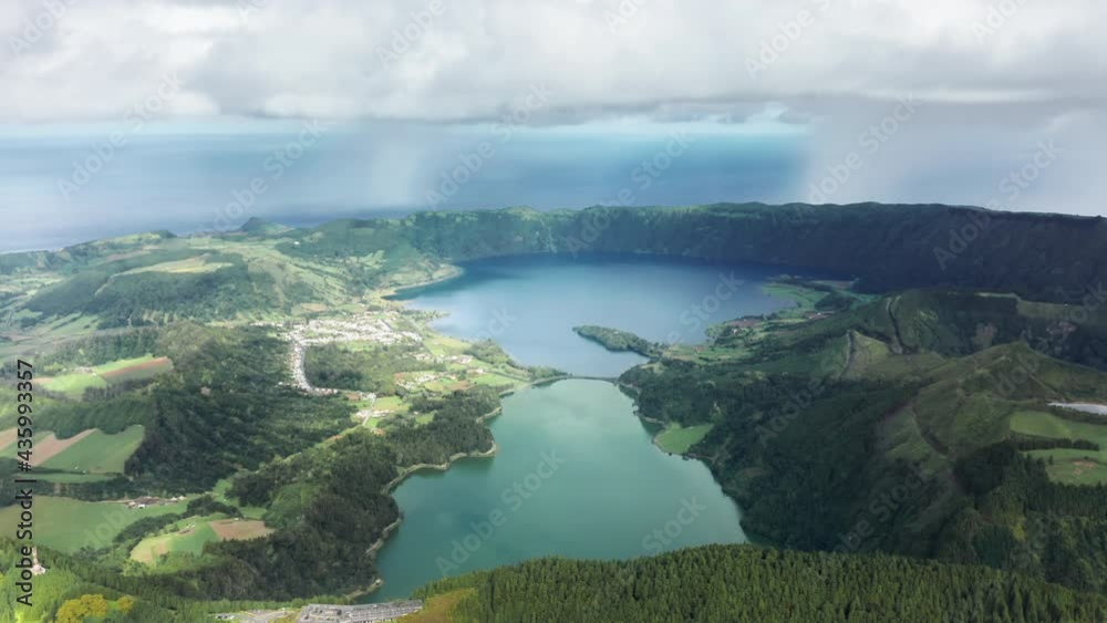 Video Stock Miradouro do Cerrado das Freiras, Sao Miguel, Azores