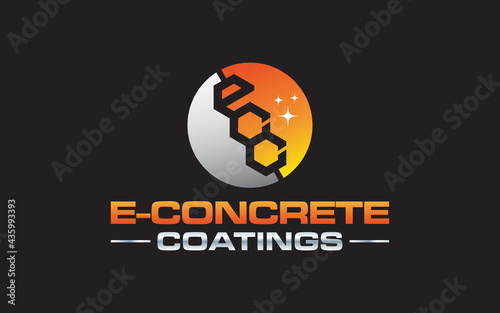 Illustration vector graphic of concrete mixer truck logo design template