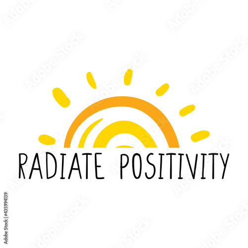 radiate positivity font design