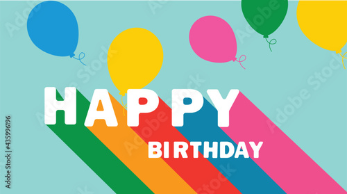 Happy birthday greeting card