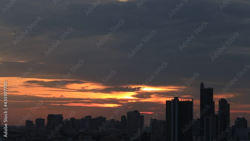 The high angle background of the city view with the secret light of the evening, blurring of night lights, showing the distribution of condominiums, dense homes in the capital community The high angle background of the city view with the secret light of the evening, blurring of night lights, showing the distribution of condominiums, dense homes in the capital community