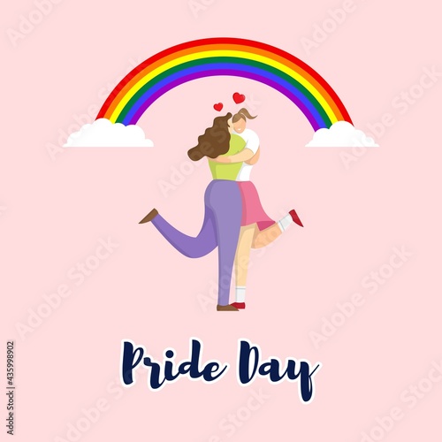 vector illustration for LGBTQ pride day, the month of pride