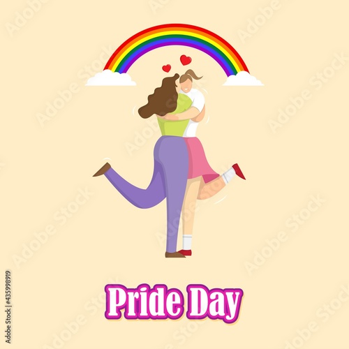 vector illustration for LGBTQ pride day, the month of pride