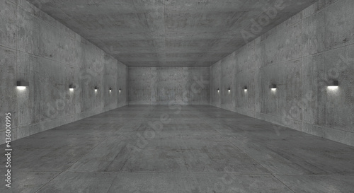  nice concrete simple wall lighting urdan style 3d place image_3