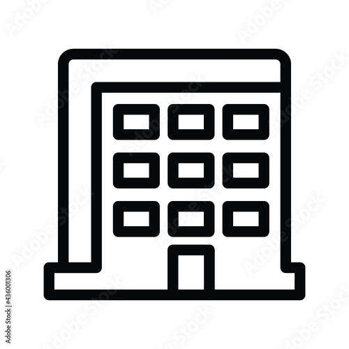 Bank, hotel icon
