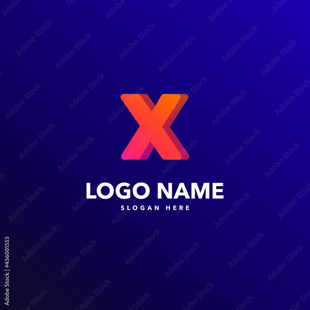 X LOGO - X LETTER LOGO - X MODERN LOGO X LOGO - X LETTER LOGO - X MODERN LOGO