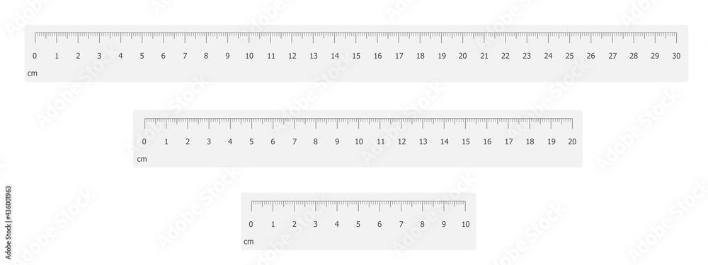 Ruler scale set an illustration Ruler scale set an illustration