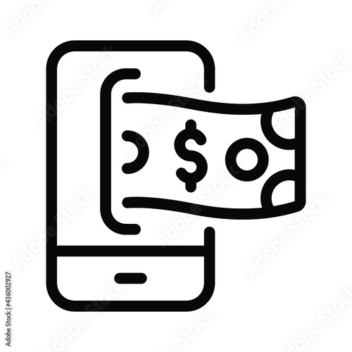 Mobile banking icon