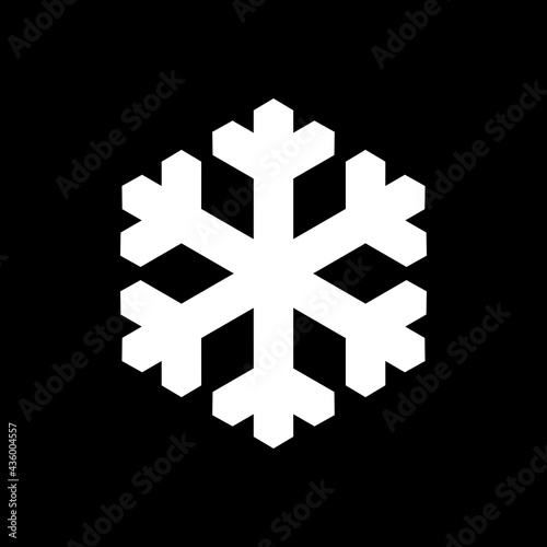 Schneeflocke und Hintergrund