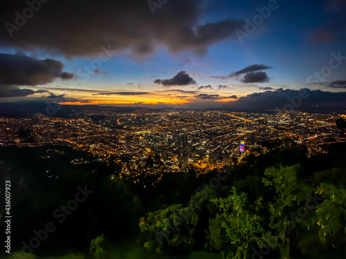 Montserrate view in Bogota, Colombia photo