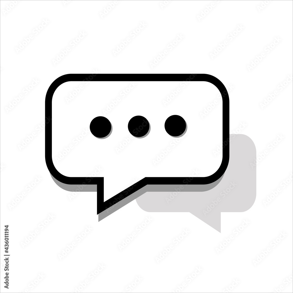 Message icon vector. Simple flat symbol. vector design illustration. Message icon vector. Simple flat symbol. vector design illustration.
