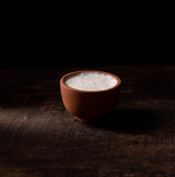 matka dahi or curd in a earthen bowl natural and organic 