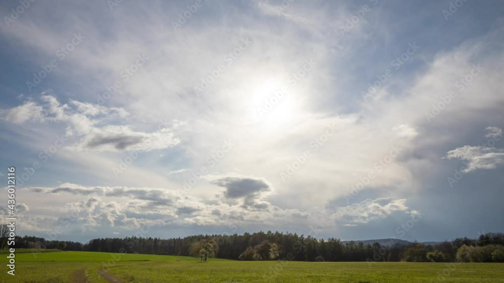 landscape with clouds before storm time lapse landscape with clouds before storm time lapse