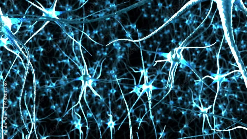 Neurons brain background