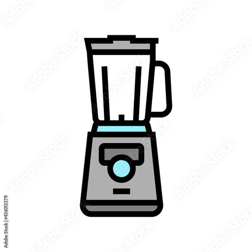 mixer gadget for prepare delicious coffee color icon vector. mixer gadget for prepare delicious coffee sign. isolated symbol illustration