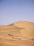 Dunes in the desert near Dunhuang Oasis