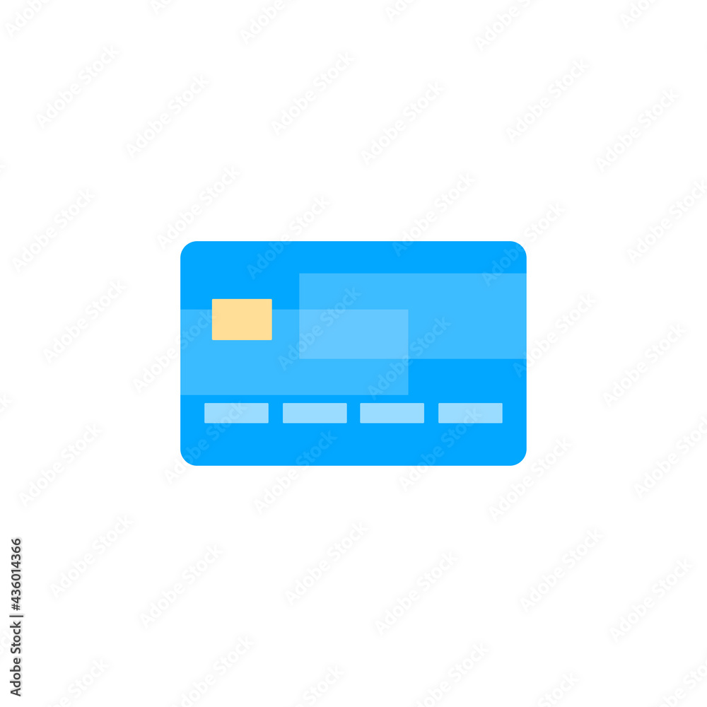 Flat design credit card template. Flat design credit card template.