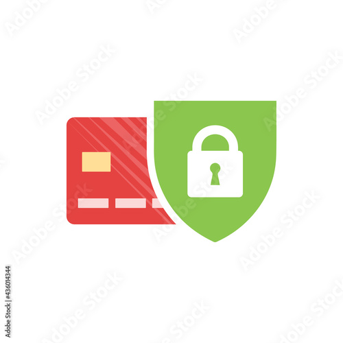 Secure credit card transaction. Payment protection concepts, Secure payment. Vector illustration.