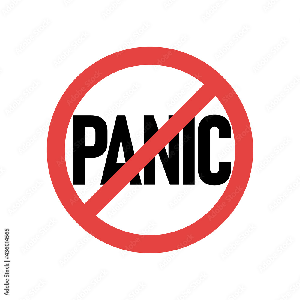 Linear style sign for mobile concept and web design. don't panic symbol illustration. Linear style sign for mobile concept and web design. don't panic symbol illustration.