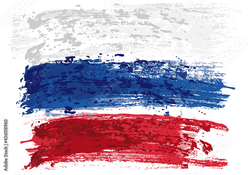 Russian Flag Painted with a...