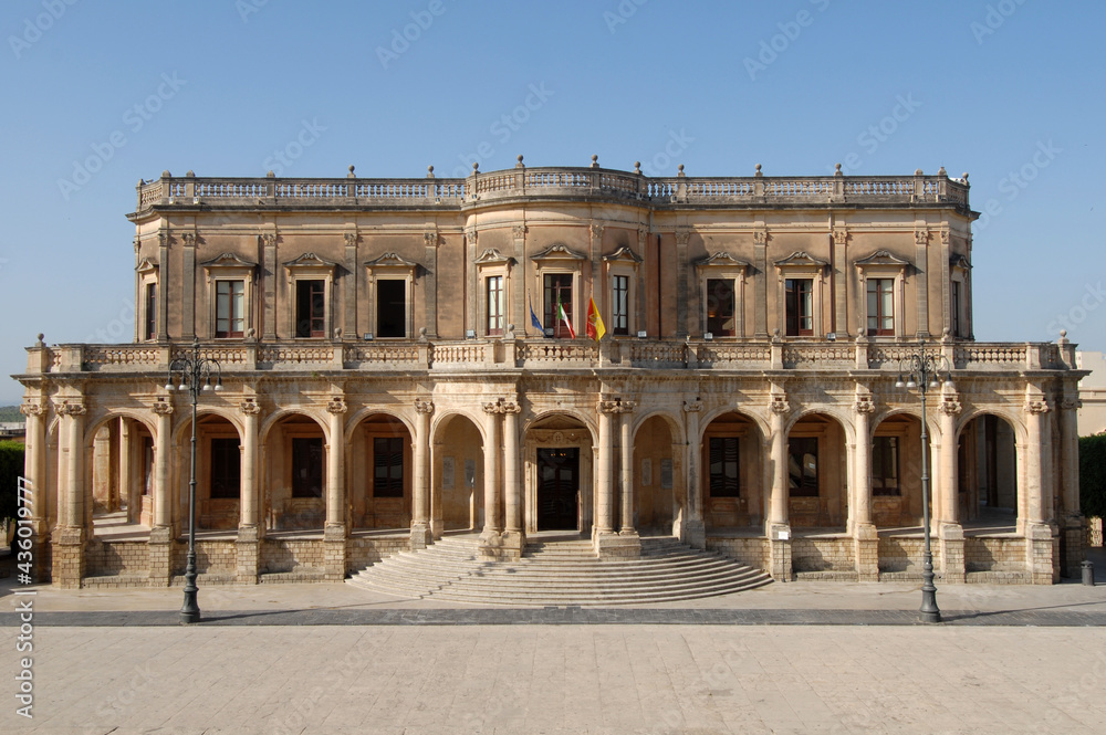 Palazzo Ducezio is located in Noto and is the seat of the town hall, the name is in honor of Ducezio, founder of the city.