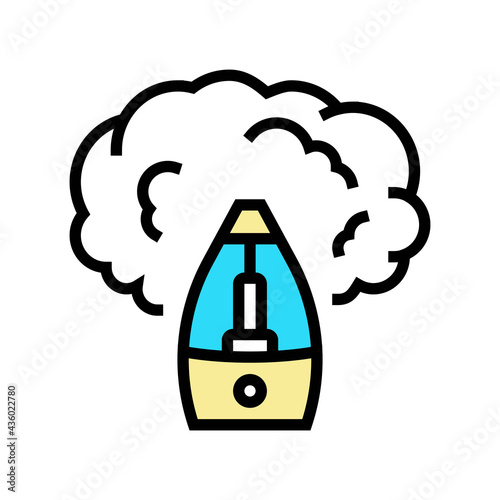 humidifier device color icon vector. humidifier device sign. isolated symbol illustration