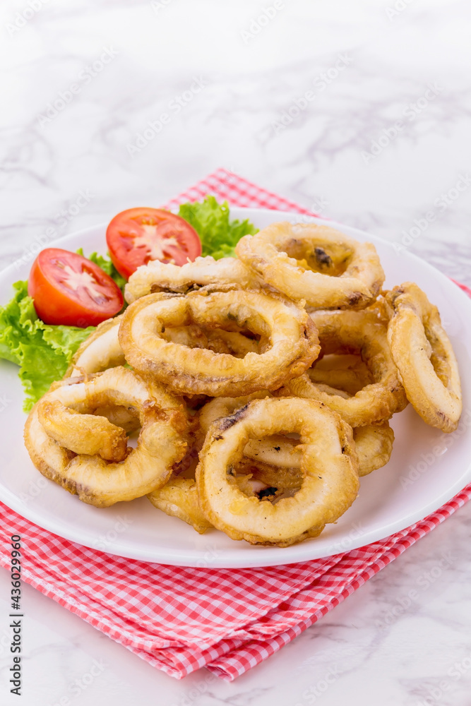 Fried calamari rings Fried calamari rings