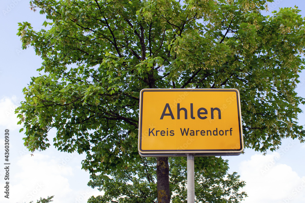 Ortseingangstafel, Stadt Ahlen, (Dolberger Str.)