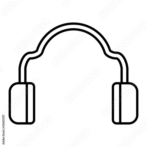 Vector Earmuffs Outline Icon Design