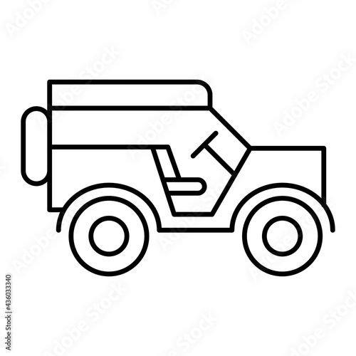 Wallpaper Mural Vector Army Car Outline Icon Design Torontodigital.ca
