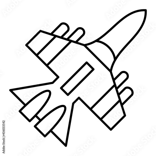 Vector Jet Outline Icon Design