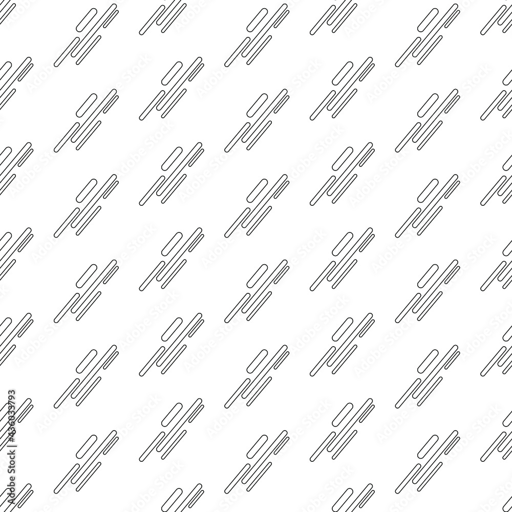 Black lines on a white background. Seamless background. Black lines on a white background. Seamless background.