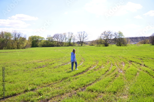 person walking in the field © Anastasia