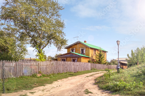 Old house in small island-village Sviyazhsk. Kazan,Tatarstan, Russia.