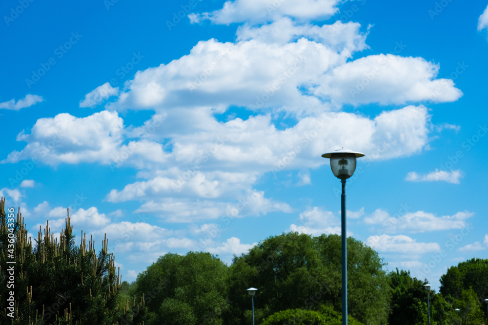 street lamp and sky