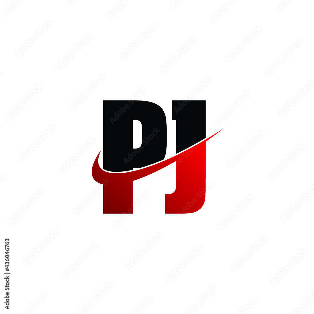 Letter PJ simple logo design vector Letter PJ simple logo design vector