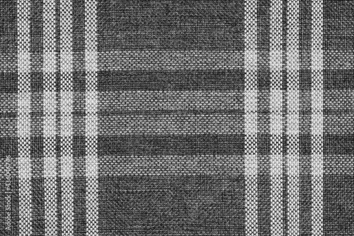 Close-up fabric texture, plaid material, textile print close-up. Modern background, banner design.