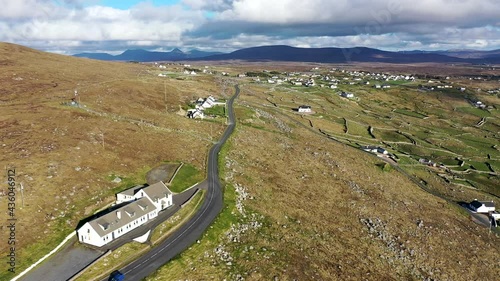 Aerial view of the R 257 in Gweedore - County Donegal, Ireland photo