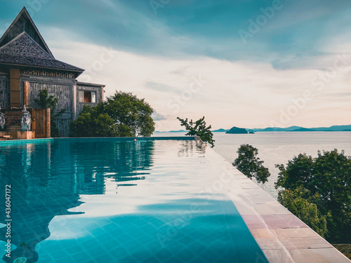 View of paradise Santhiya resort in Koh Yao Yai, island in the Andaman sea between Krabi and Phuket Thailand © pierrick