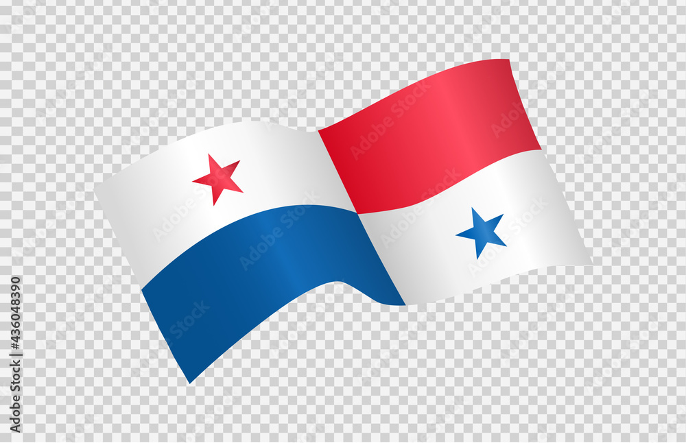 Waving flag of Panama isolated on png or transparent background,Symbols of Panama , template for banner,card,advertising ,promote, TV commercial, ads, web design,poster, vector illustration Waving flag of Panama isolated on png or transparent background,Symbols of Panama , template for banner,card,advertising ,promote, TV commercial, ads, web design,poster, vector illustration
