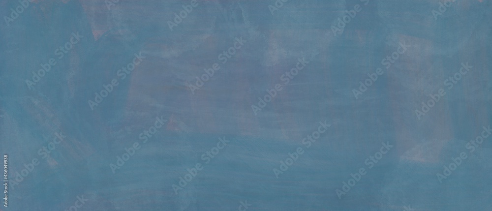 Sfondo banner astratto azzurro texture pennellate olio su tela. Color pastello. Vintage. Grunge invecchiato 