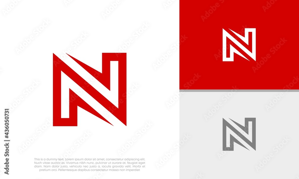 Initial N logo design. Innovative high tech logo template. Template label for blockchain technology. Initial N logo design. Innovative high tech logo template. Template label for blockchain technology.