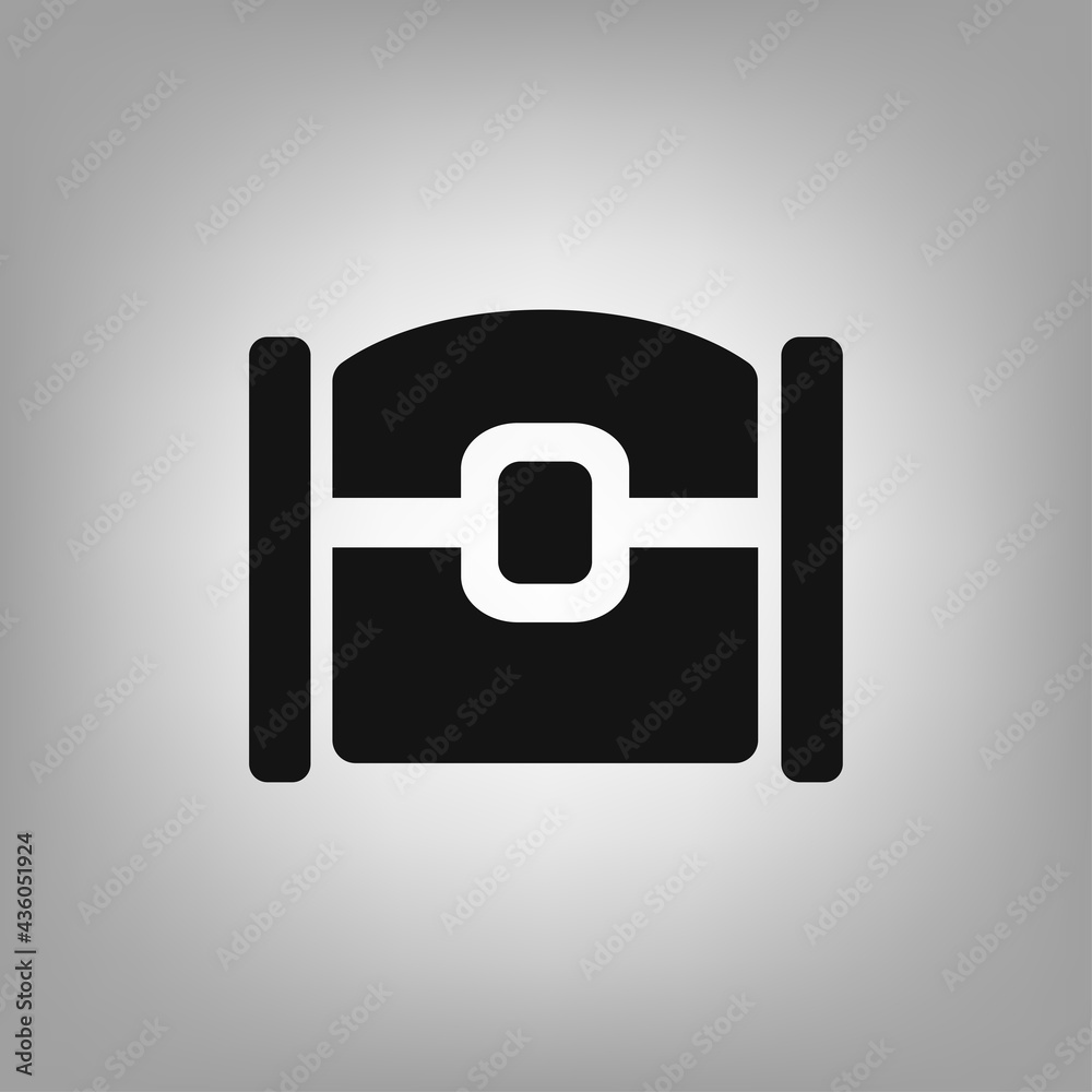 Chest icon for the interface of applications, games. Chest icon for the interface of applications, games.