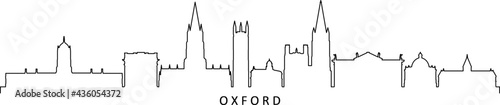 OXFORD England SKYLINE City Silhouette
