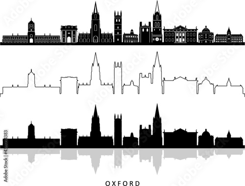 OXFORD England SKYLINE City Silhouette 