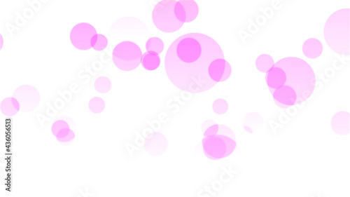 Fototapeta Naklejka Na Ścianę i Meble -  ピンク色の円形の背景素材(白背景)