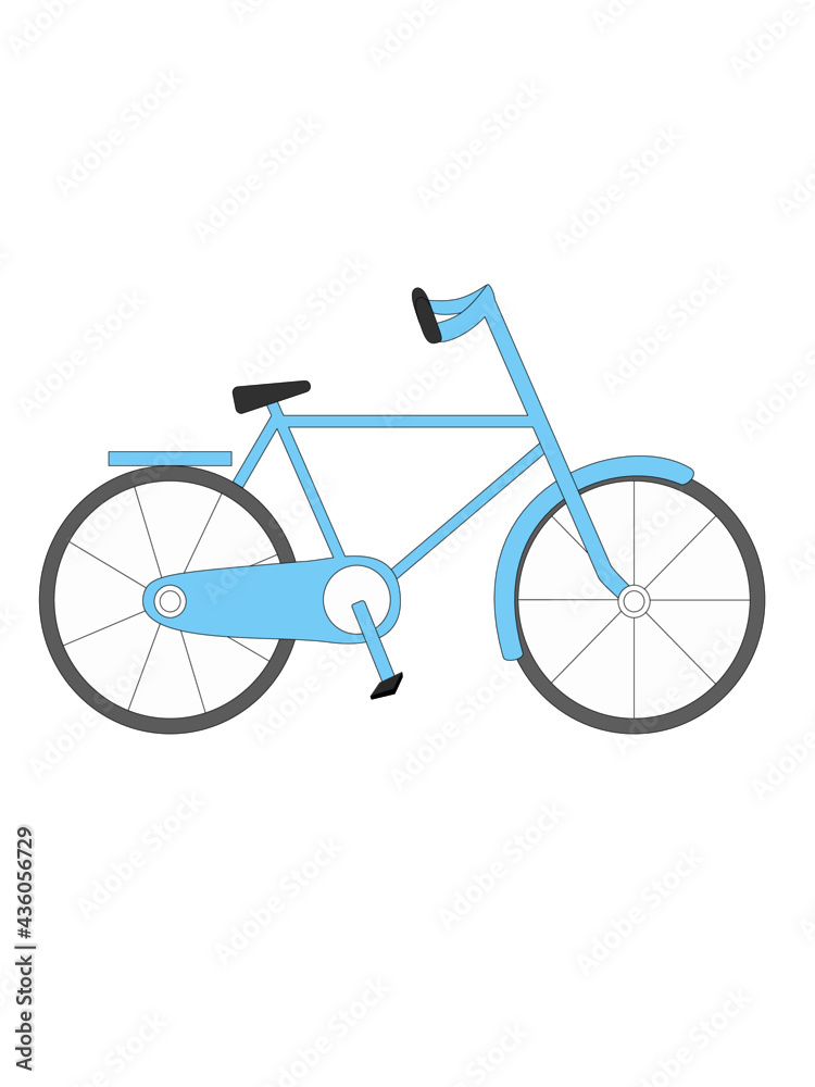 Fototapeta premium bicycle isolated on white