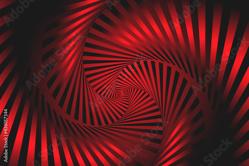 Fototapeta Naklejka Na Ścianę i Meble -  fractal burst abstract background illustration, red and black background.