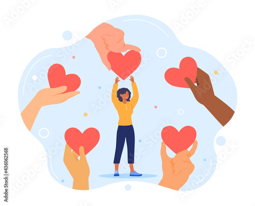 Charity and donation. Give and share your love